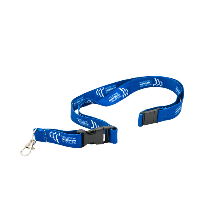 Arboretum Lanyard blue with white logo