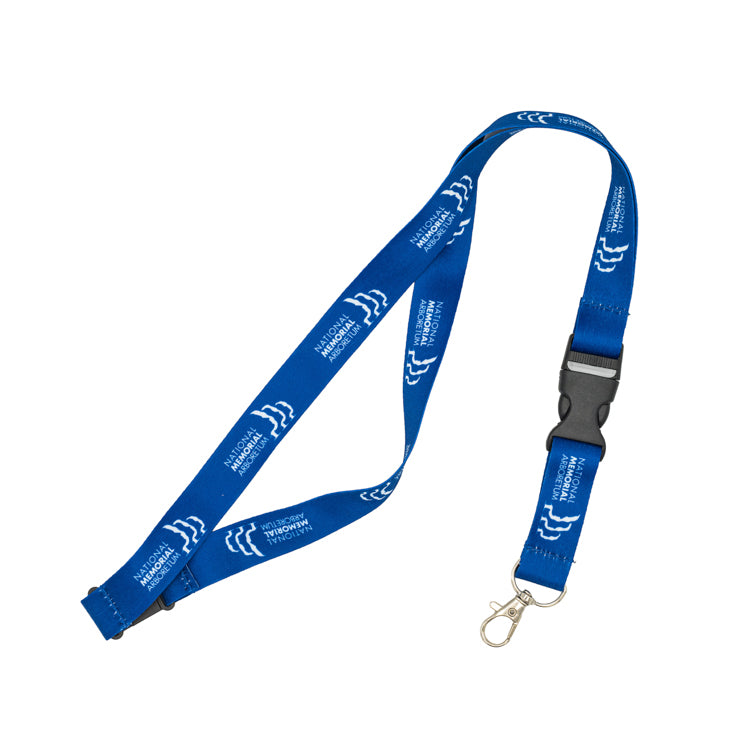 Arboretum Lanyard blue with white logo