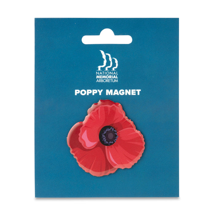 Poppy Magnet On Backing Card