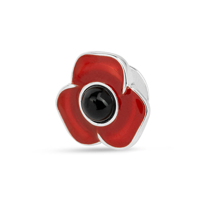 Poppy Red Enamelled Lapel Pin