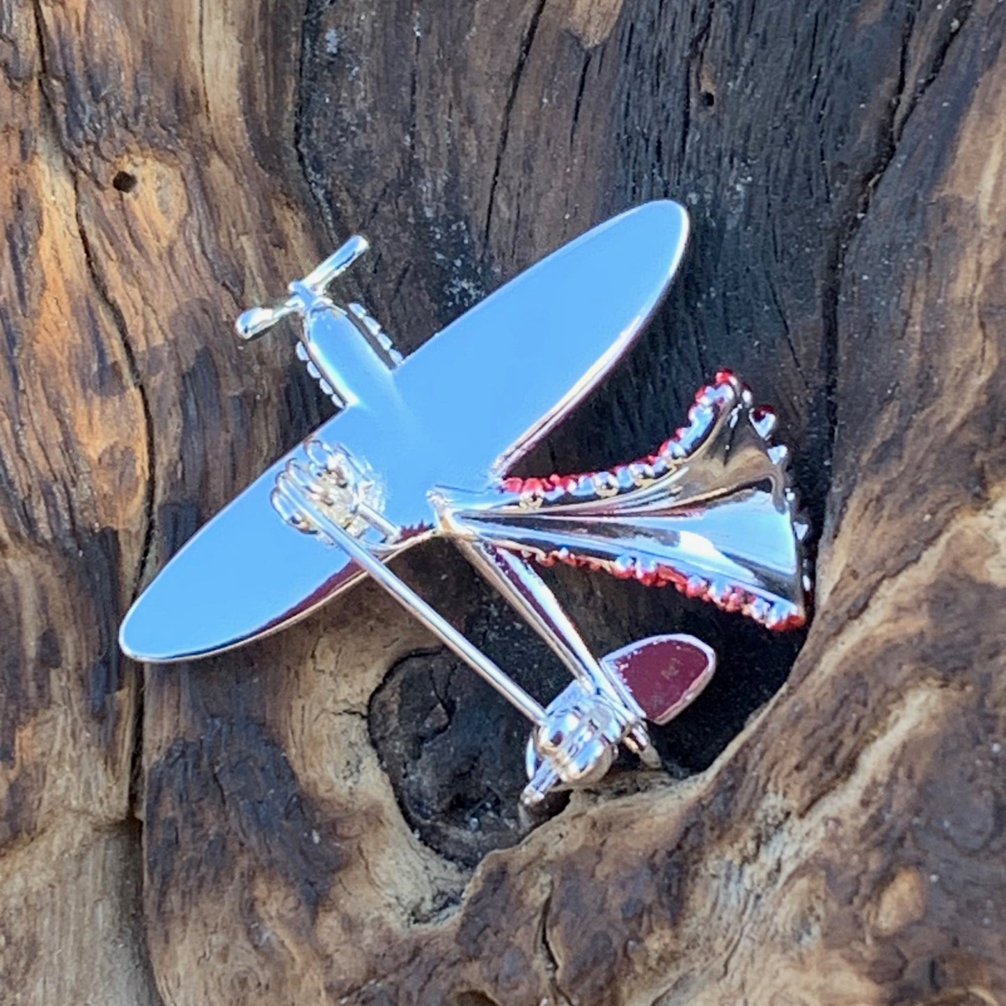 Poppy Red Spitfire Brooch