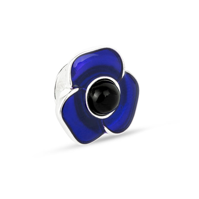 Purple Poppy Lapel Pin