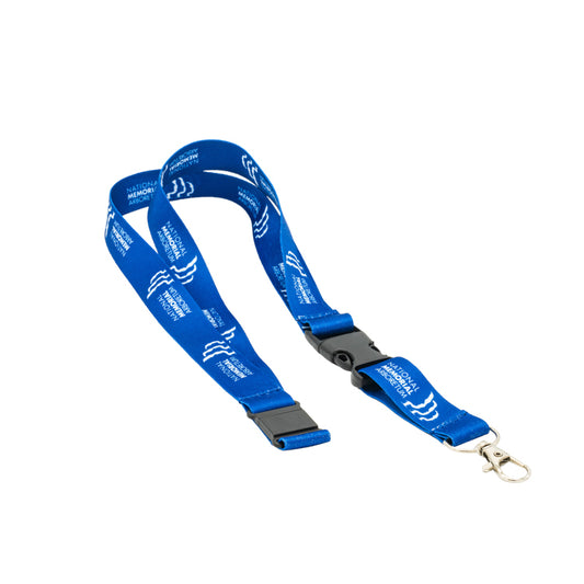 Arboretum Lanyard blue with white logo