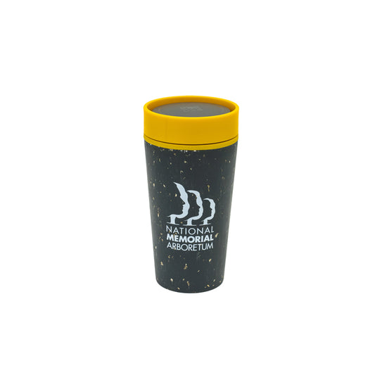 Arboretum Travel Cup Black and Mustard Front