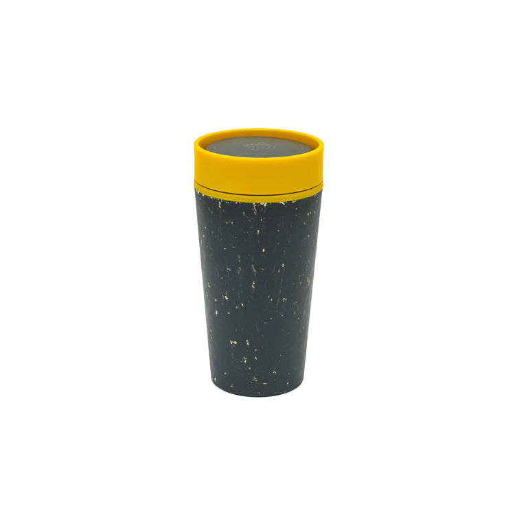 Arboretum Travel Cup Black and Mustard Back