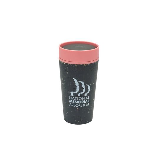 Arboretum Travel Cup Black and Pink Front