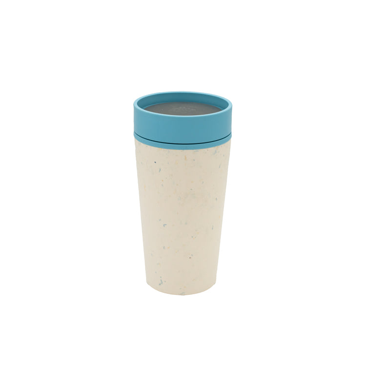 Arboretum Travel Cup  Cream and Blue back