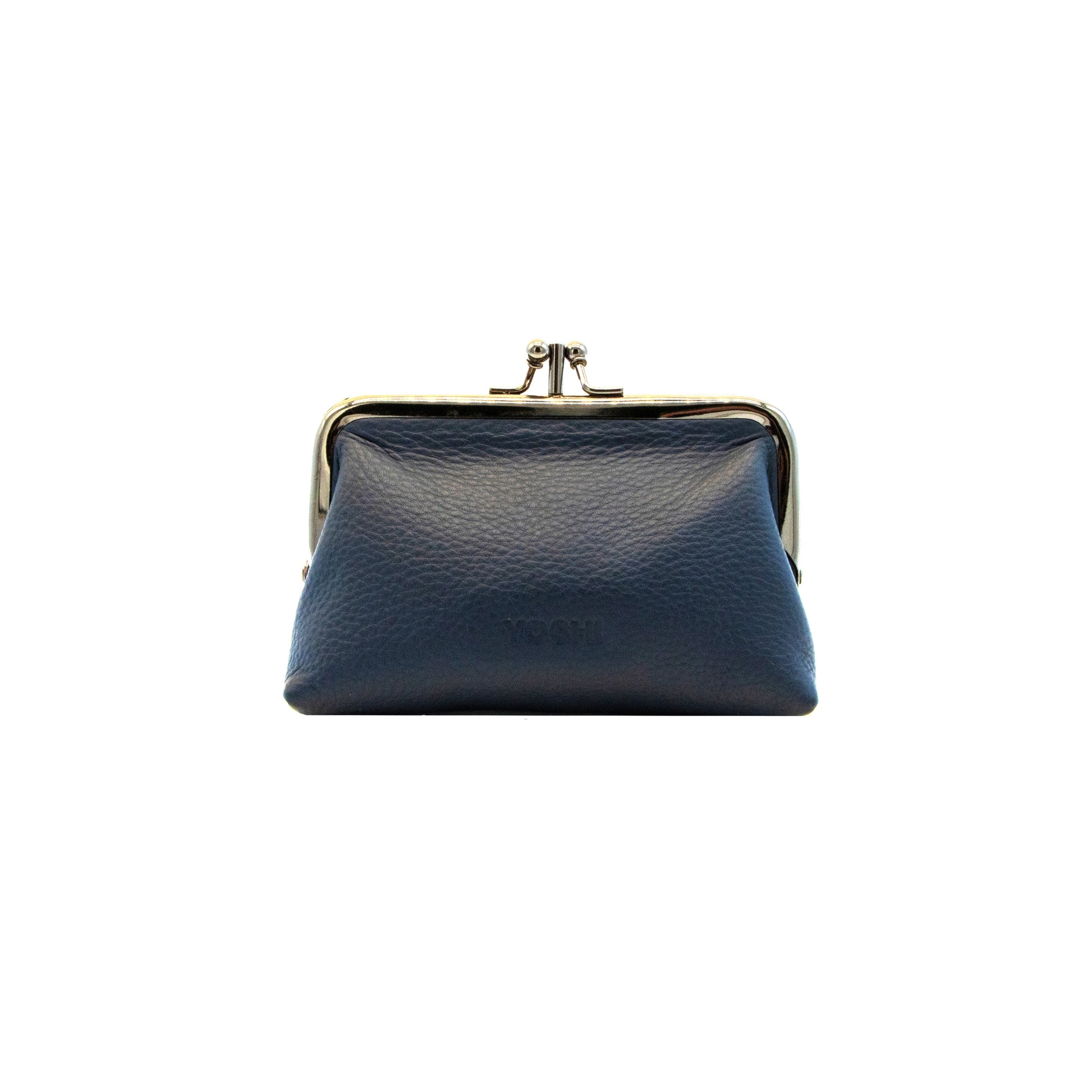 Black leather frame purse 