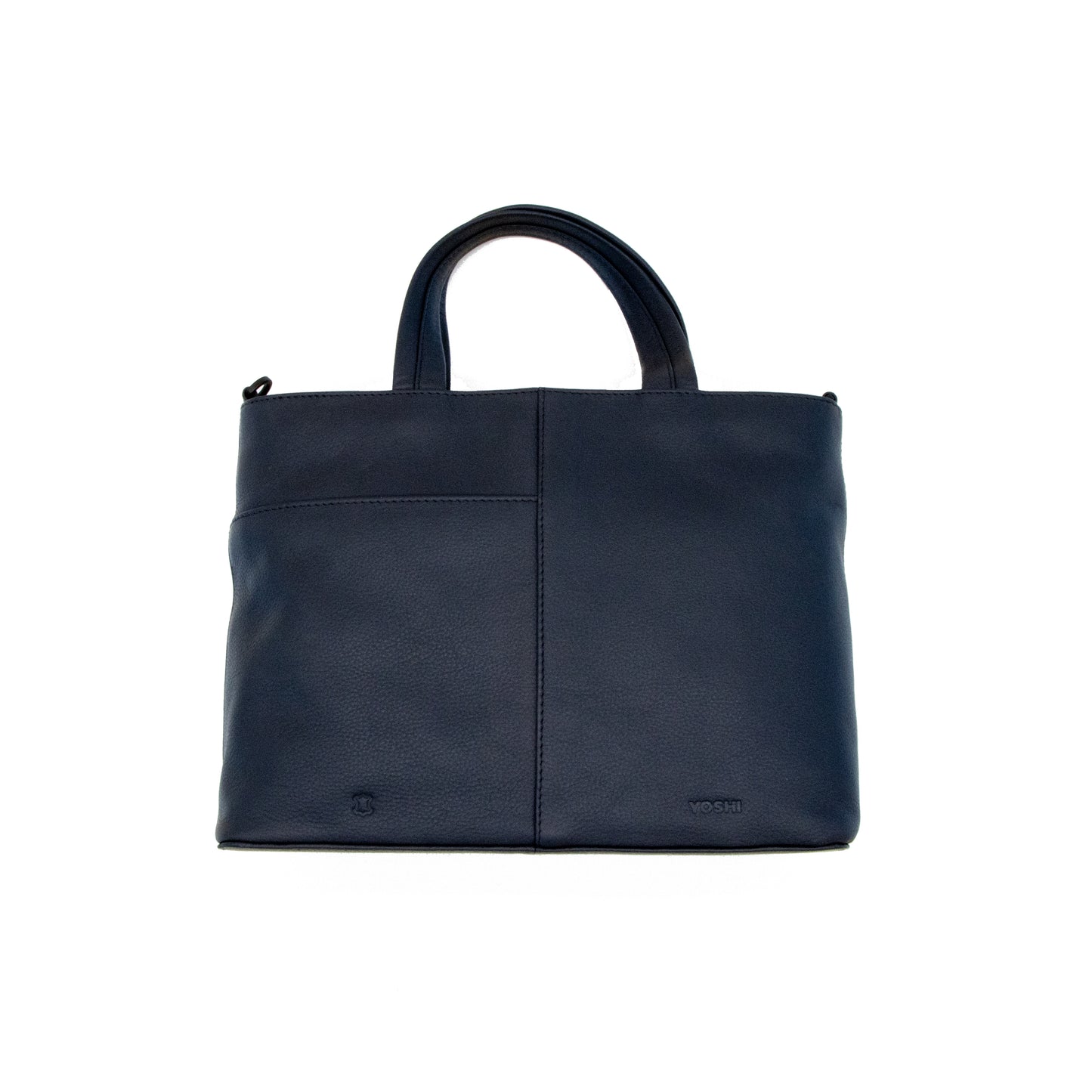Black leather multiway grab bag 
