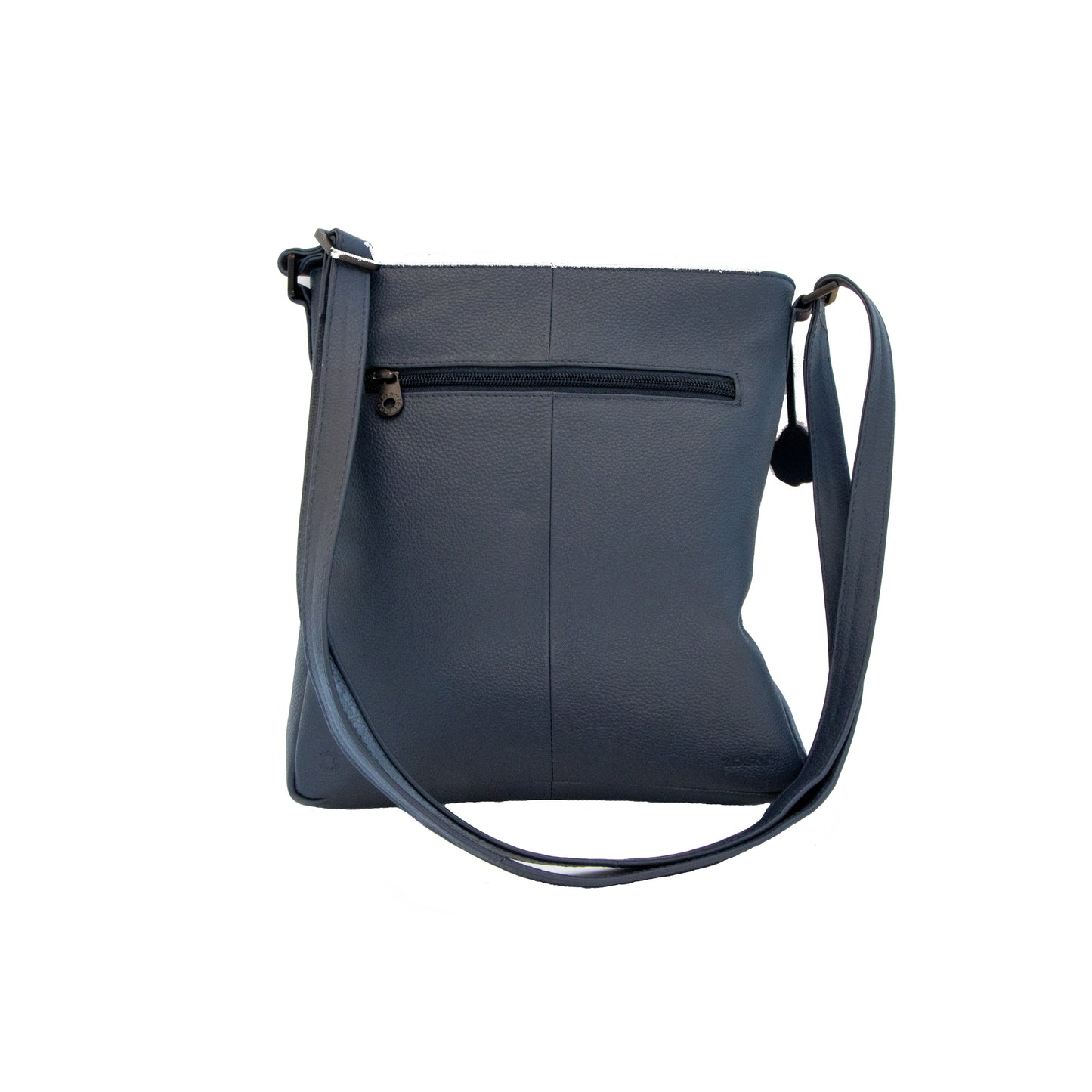 Navy  leather cross body bag 