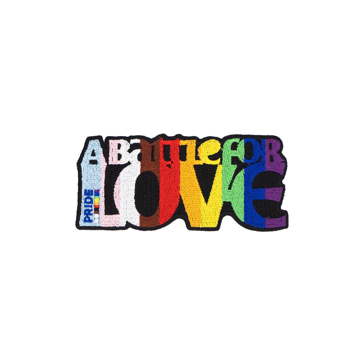 LGBTQ+ Colours Fighting With Pride_Sew On Patch
_'A Battle For Love'.