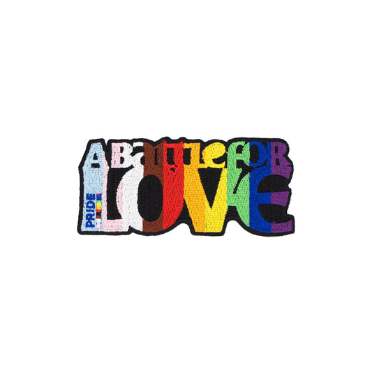 LGBTQ+ Colours Fighting With Pride_Sew On Patch
_'A Battle For Love'.