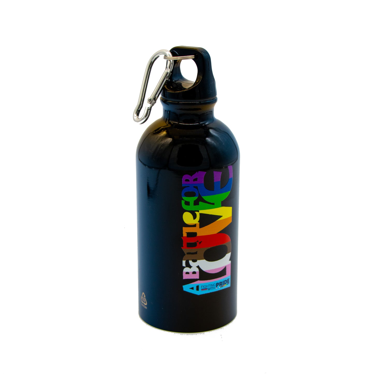 'Fighting With Pride' and 'Battle For Love'_Water Bottle LGBTQ+ Colours
