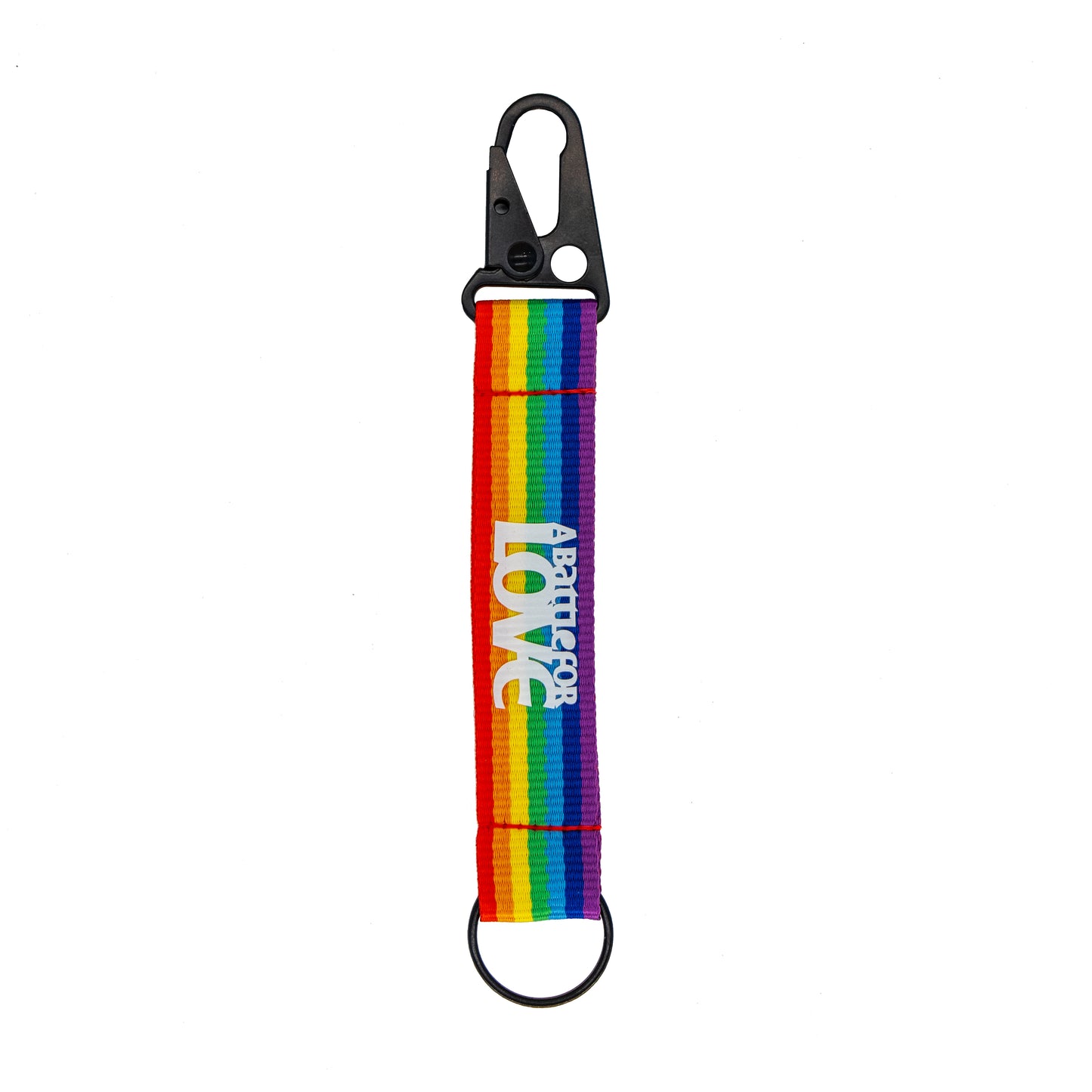 Fighting with Pride-LGBTQ+ Colours keychain with 'Battle for Love'