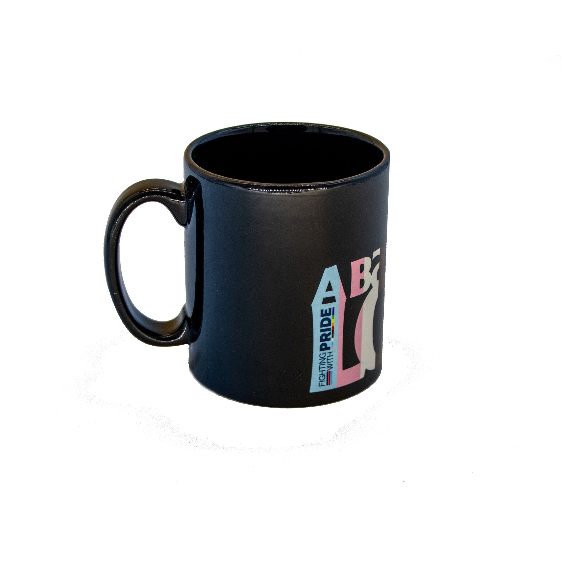 LGBTQ+ Colours Fighting With Pride_Mug_Side View