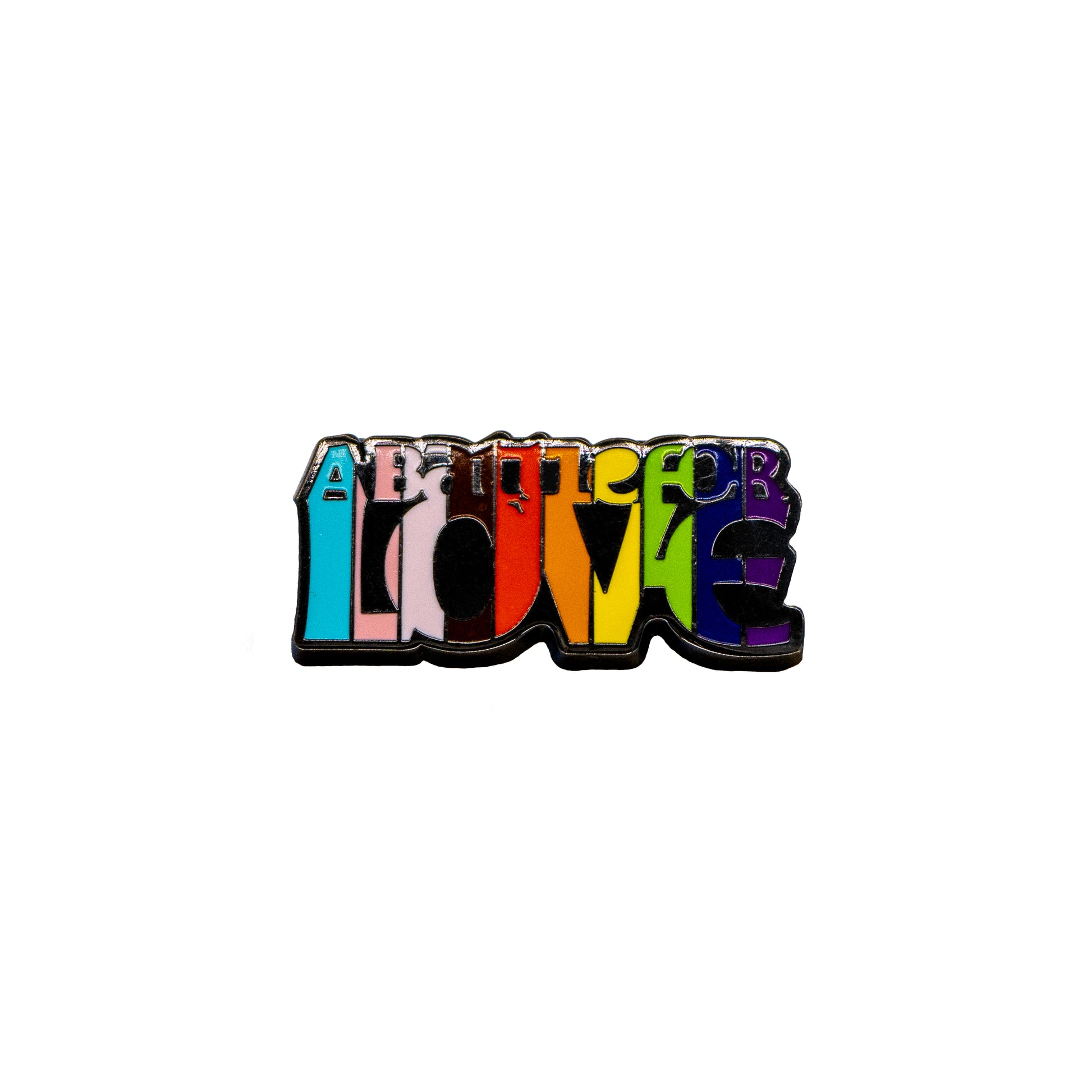 LGBTQ+ Colours Fighting With Pride_Pin Badge_'A Battle For Love'.