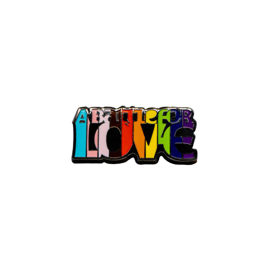 LGBTQ+ Colours Fighting With Pride_Pin Badge_'A Battle For Love'.