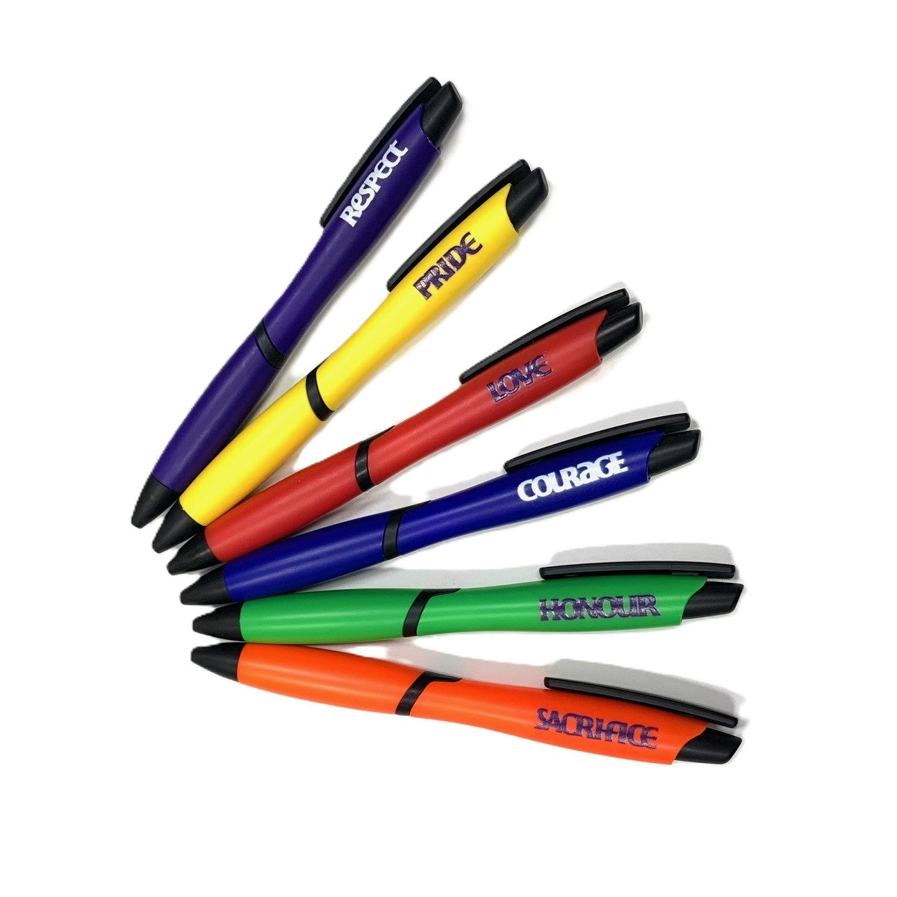 LGBTQ+ Rainbow Colours Fighting with Pride Pens With Text