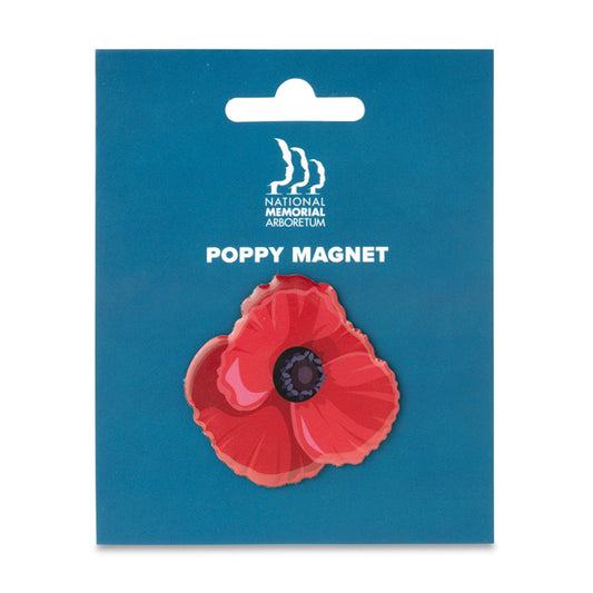 Poppy Magnet On Backing Card