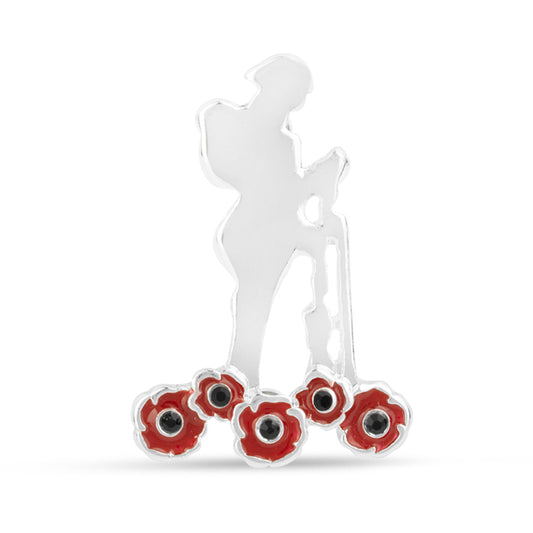 Poppy Soldier Brooch