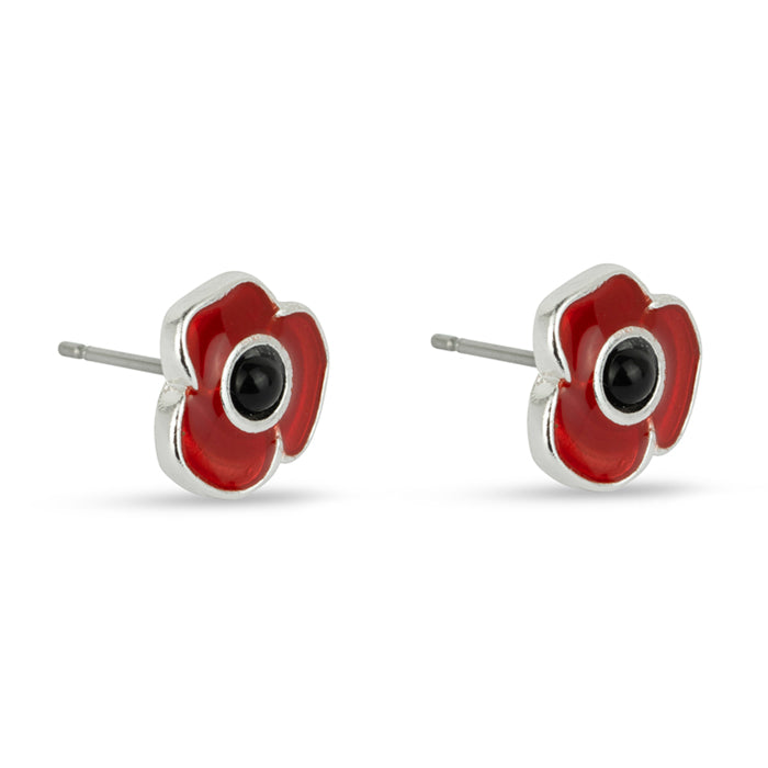 Poppy Stud Earrings Side View
