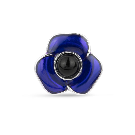 Purple Poppy Lapel Pin