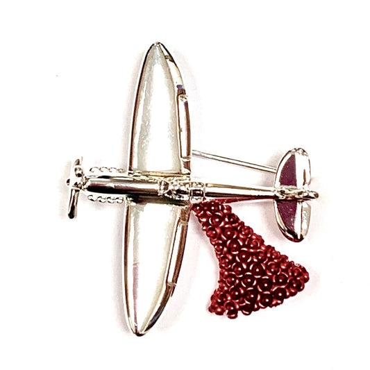 Poppy Red Spitfire Brooch