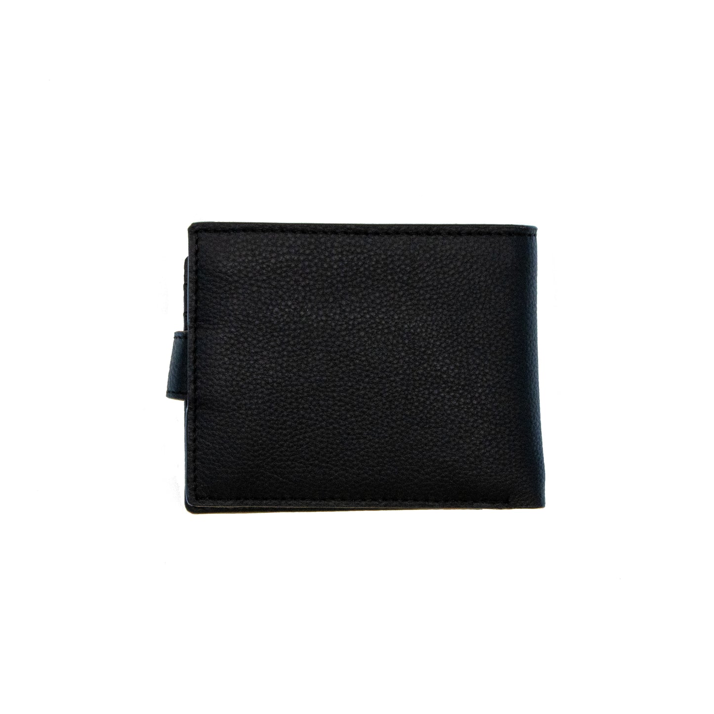 Black leather two fold wallet
